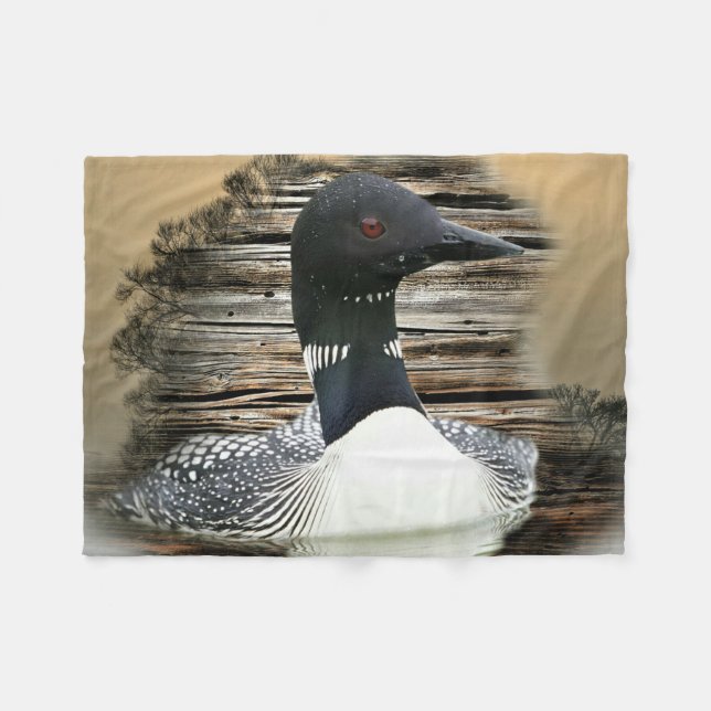 Loon Fleece Blanket (Front (Horizontal))