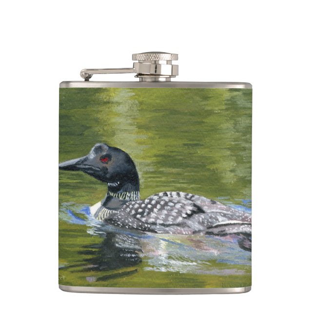Loon Hip Flask (Front)