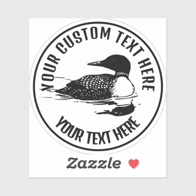 Loon Icon Logo Custom Vinyl (Sheet)