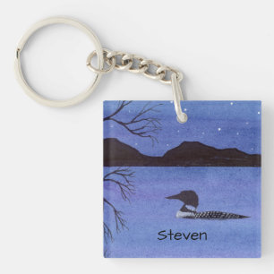 Loon Key Ring