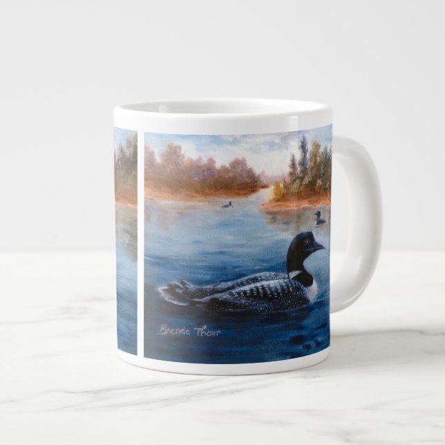 Loon Lake Large Coffee Mug (Front Right)