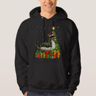 Loon Lighting Xmas Tree Santa Hat Loon Christmas Hoodie