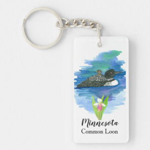 Loon Mama Baby Bird Lady Slipper Key Ring