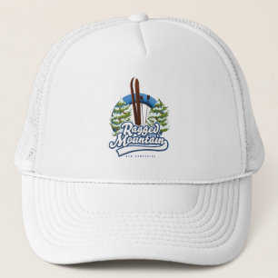 Loon Mountain New Hampshire ski logo Trucker Hat