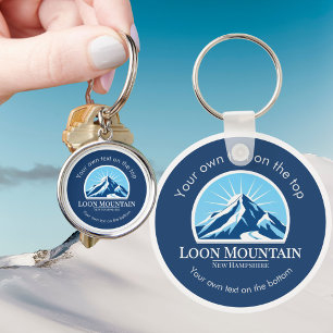 Loon Mountain New Hampshire ski vacation Key Ring