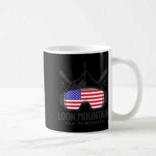 Loon Mountain New Hampshire Usa Ski Retro Skiing  Coffee Mug
