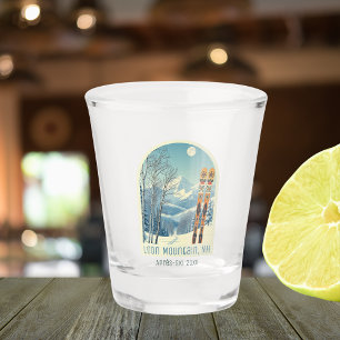 Loon Mountain NH vacation après ski shot glass