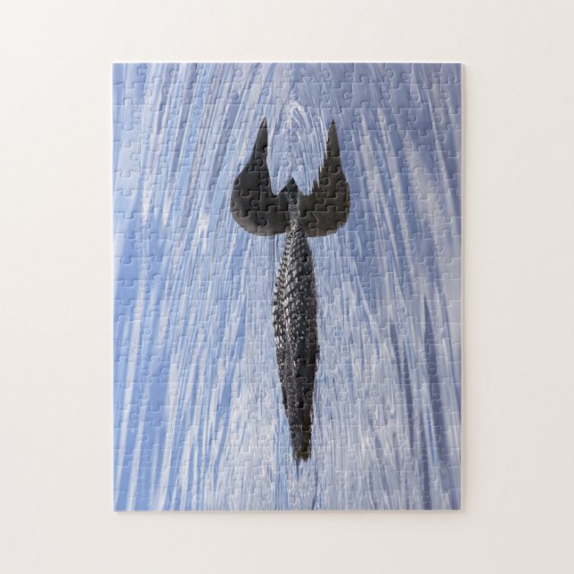 Loon on the Lake Jigsaw Puzzle (Vertical)