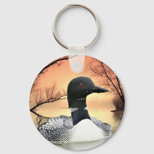 Loon Reflections Key Ring