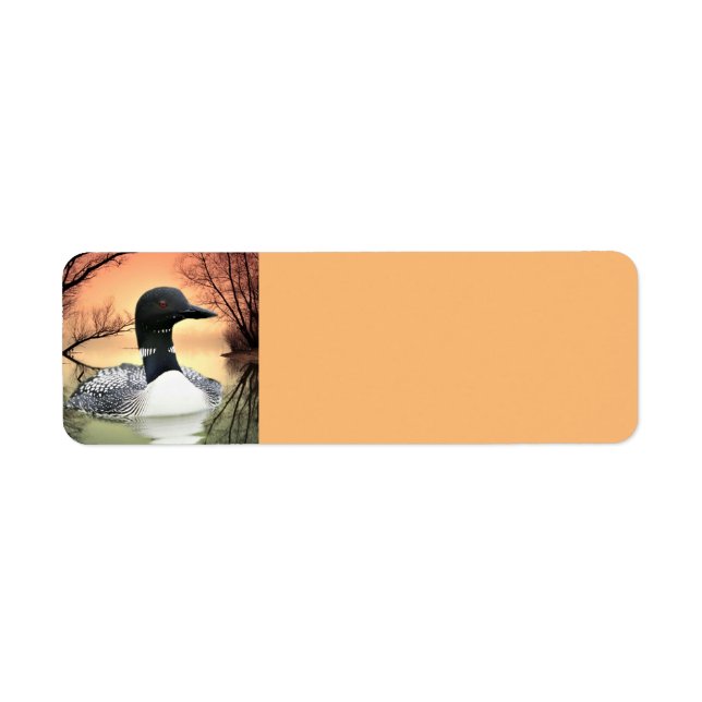 Loon Reflections Return Address Label (Front)