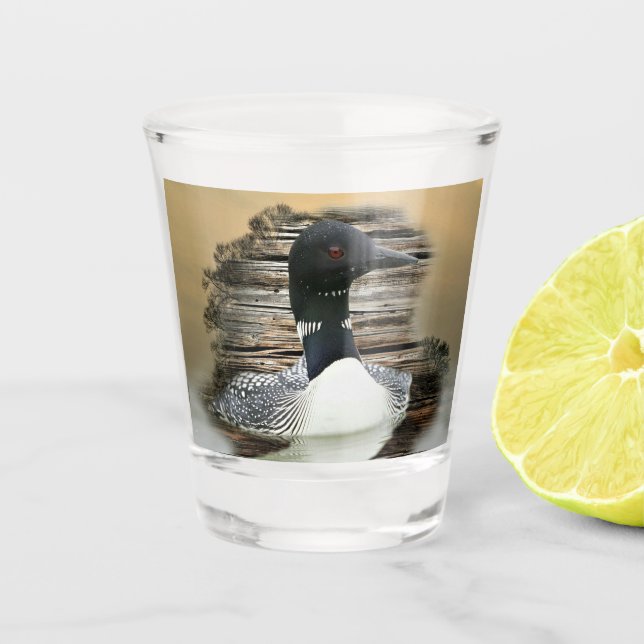 Loon Shot Glass (Front)