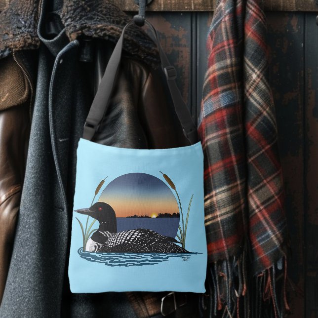 Loon Sunset Blue Crossbody Bag (Creator Uploaded)