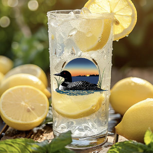 Loon Sunset Glass