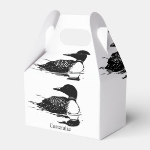 Loon Swimming Bird Art Thunder_Cove Favour Box