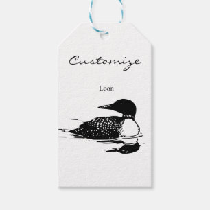Loon Swimming Bird Art Thunder_Cove Gift Tags