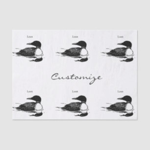 Loon Swimming Bird Art Thunder_Cove Tissue Paper