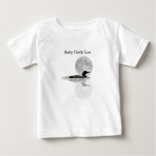 Loon Swims In The Moonlight Baby T-Shirt