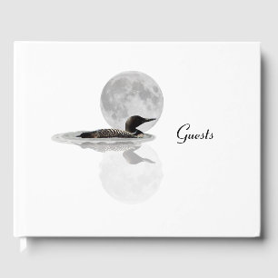 Loon Swims In The Moonlight Guest Book