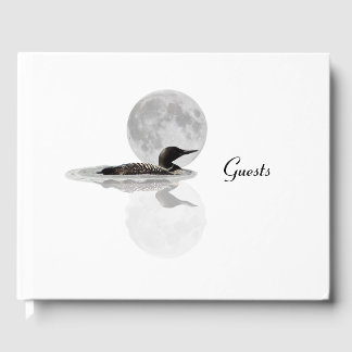 Loon Swims In The Moonlight Guest Book