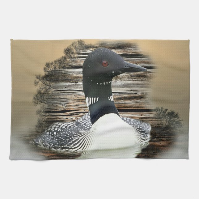 Loon Tea Towel (Horizontal)