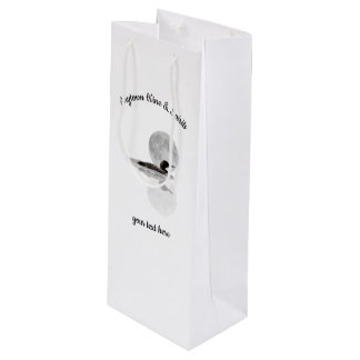 Loon Under Full Moon Wine Gift Bag