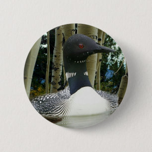 Loon Wilderness 6 Cm Round Badge