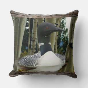 Loon Wilderness Throw Pillow