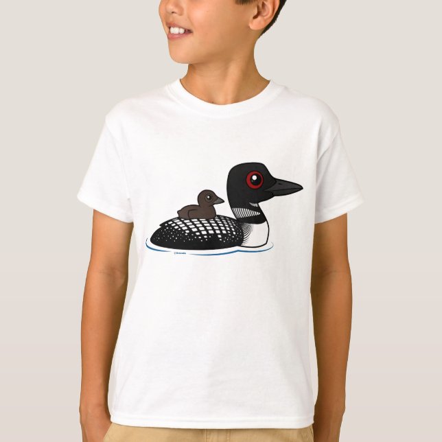 Loon with chick T-Shirt (Front)