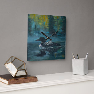 Loonell - Loon Duck Square Wall Clock