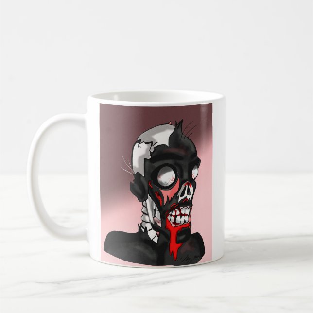 Looney Creepy Zombie Mug (Left)