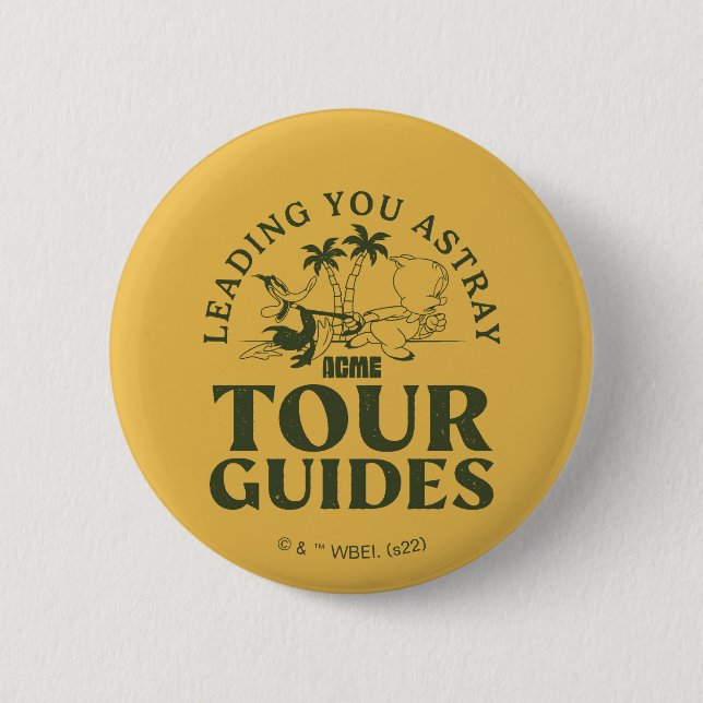 LOONEY TUNES™ | ACME Tour Guides 6 Cm Round Badge (Front)