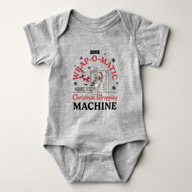 LOONEY TUNES™ | ACME Wrap-O-Matic Wrapping Machine Baby Bodysuit (Front)