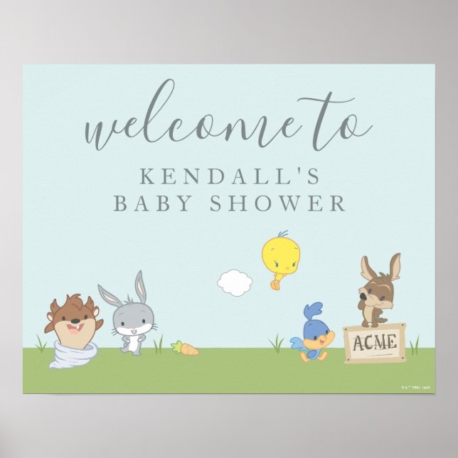 LOONEY TUNES™ Baby Shower Welcome Poster (Front)