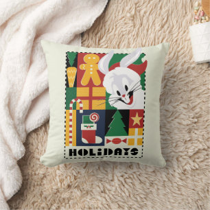 LOONEY TUNES™ BUGS BUNNY™ Holidays Badge Cushion