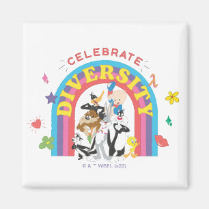 LOONEY TUNES™ - Celebrate Diversity Pride Rainbow Magnet