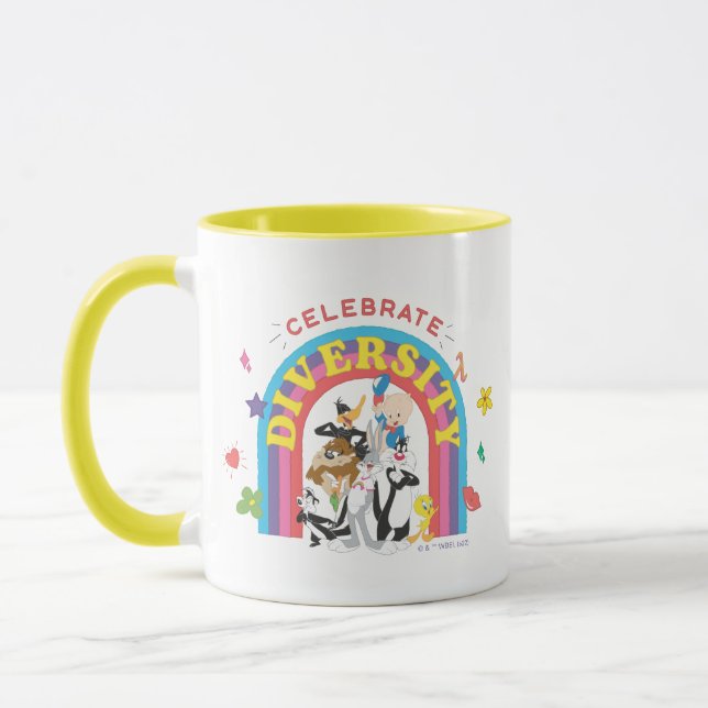 LOONEY TUNES™ - Celebrate Diversity Pride Rainbow Mug (Left)