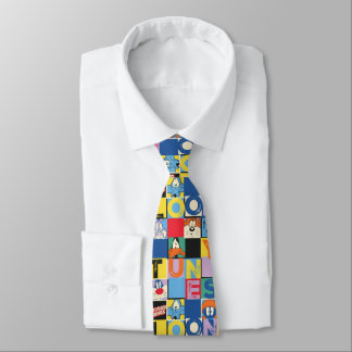 LOONEY TUNES™ Character Chequered Blocks Tie