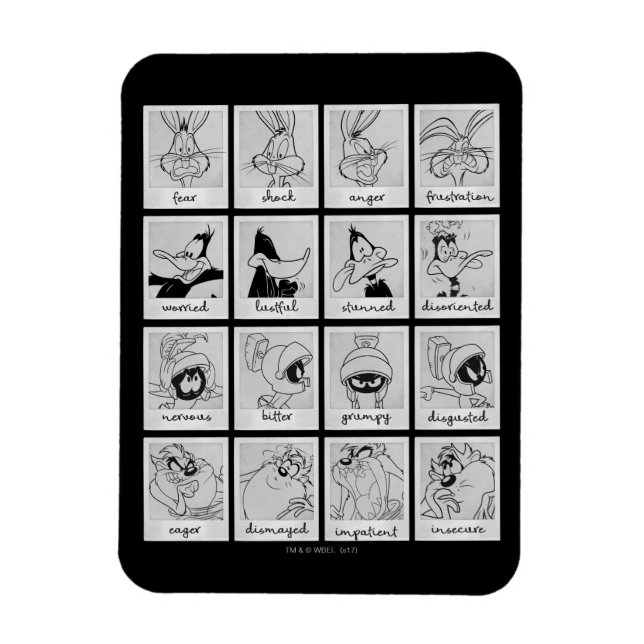 LOONEY TUNES™ Character Emotion Chart Magnet (Vertical)