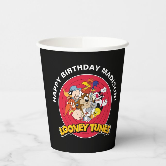 LOONEY TUNES™ Character Group | Birthday  Paper Cups (Left)