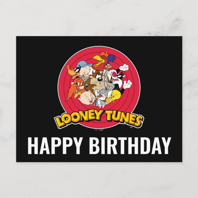 LOONEY TUNES™ Character Logo Postcard (Front)