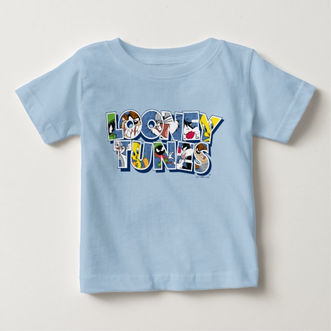 LOONEY TUNES™ Characters in Lettering Baby T-Shirt (Front)