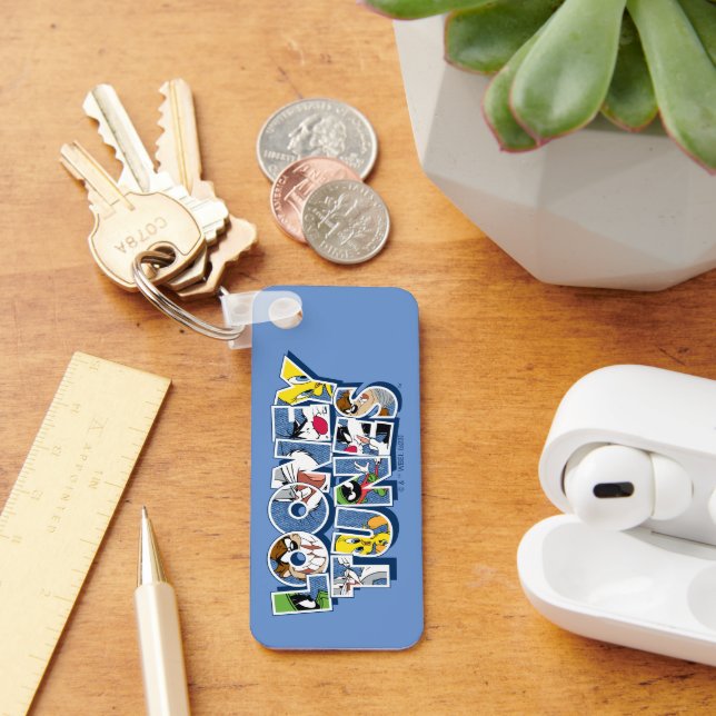 LOONEY TUNES™ Characters in Lettering Key Ring (Desk)