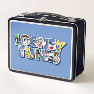 LOONEY TUNES™ Characters in Lettering Metal Lunch Box
