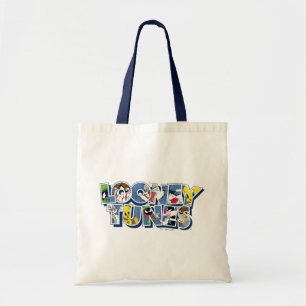 LOONEY TUNES™ Characters in Lettering Tote Bag