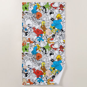 LOONEY TUNES™ Colour Pop Pattern Beach Towel