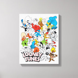 LOONEY TUNES™ Colour Pop Pattern Canvas Print