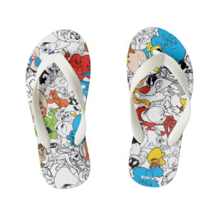 LOONEY TUNES™ Colour Pop Pattern Kid's Thongs