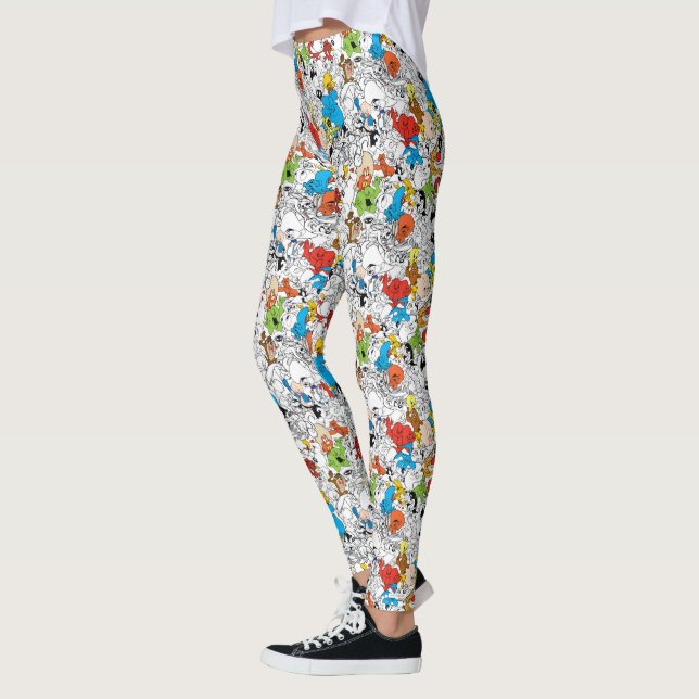 LOONEY TUNES™ Colour Pop Pattern Leggings (Left)