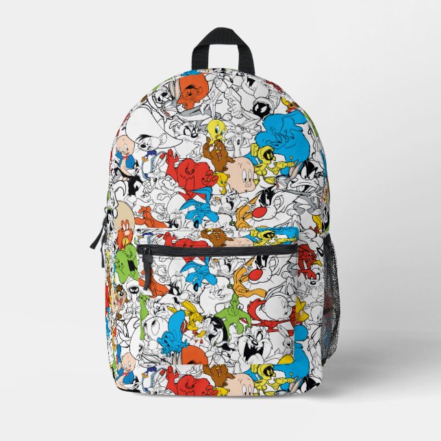 LOONEY TUNES™ Colour Pop Pattern Printed Backpack (Front)
