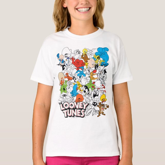 LOONEY TUNES™ Colour Pop Pattern T-Shirt (Front)